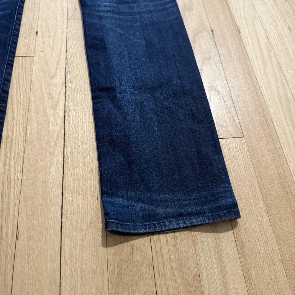 Paige Jeans Mens 34 (Fits 33x31) Slimmy Blue Dark Wash Stretch Denim USA Made